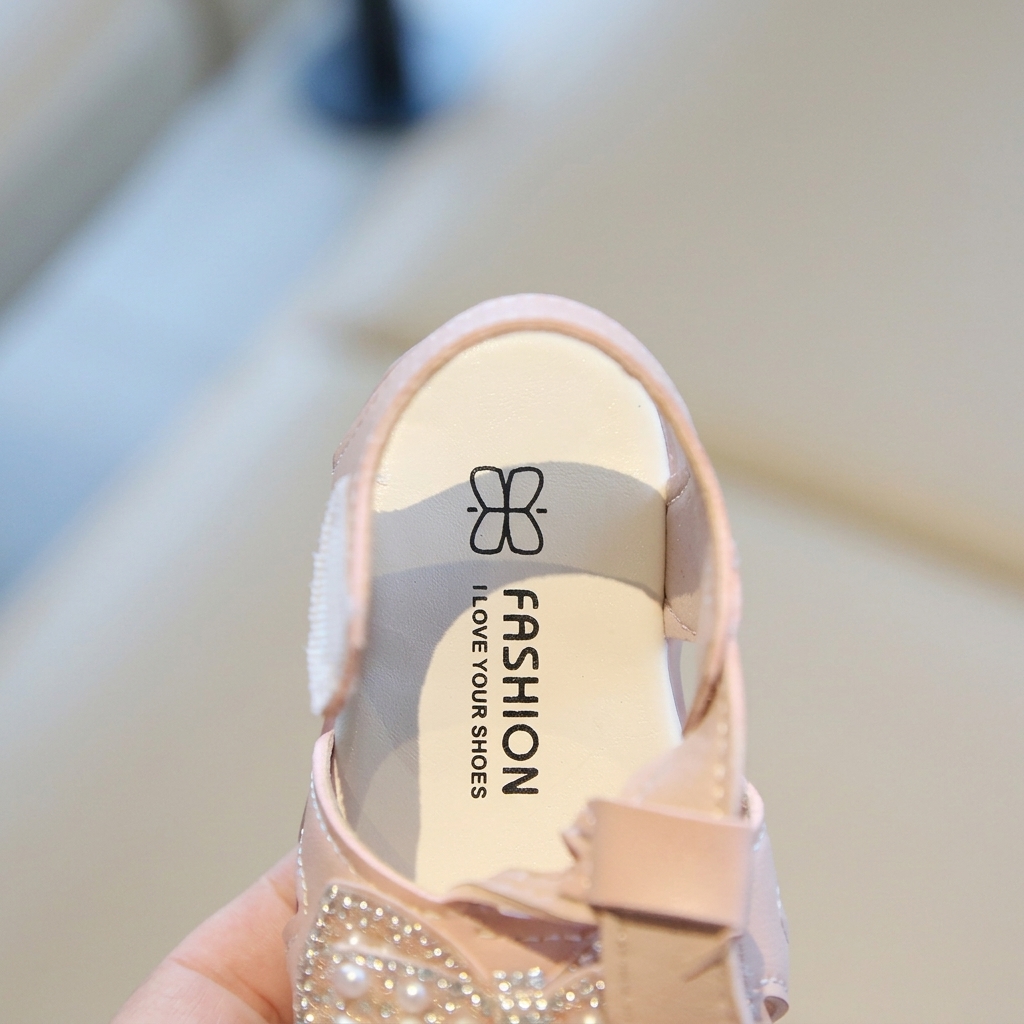 Baby Girls Pearl Bowknot Non-Slip Soft-Bottom Summer Sandals (0-2 Years) thumbnail 9