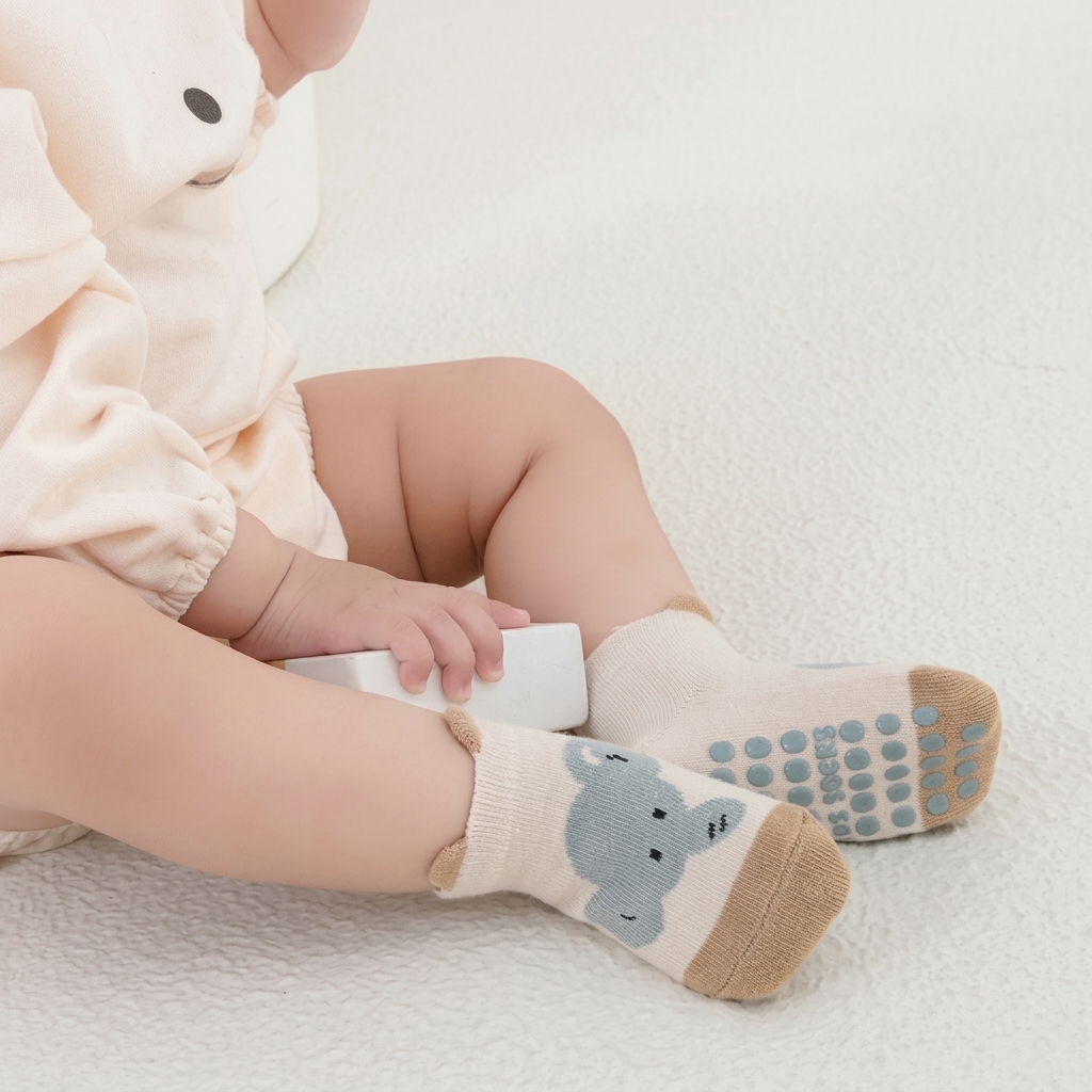 Kids Anti-Slip Cartoon Cotton Floor Socks Shoes thumbnail 6