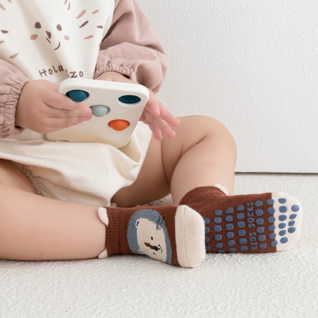 Kids Anti-Slip Cartoon Cotton Floor Socks Shoes thumbnail 10