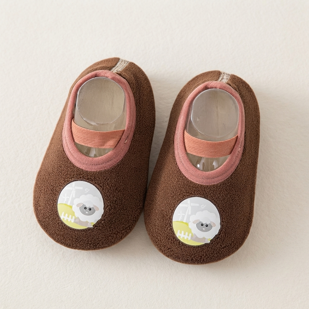 Baby Velvet Non-Slip Warm Floor Socks Shoes