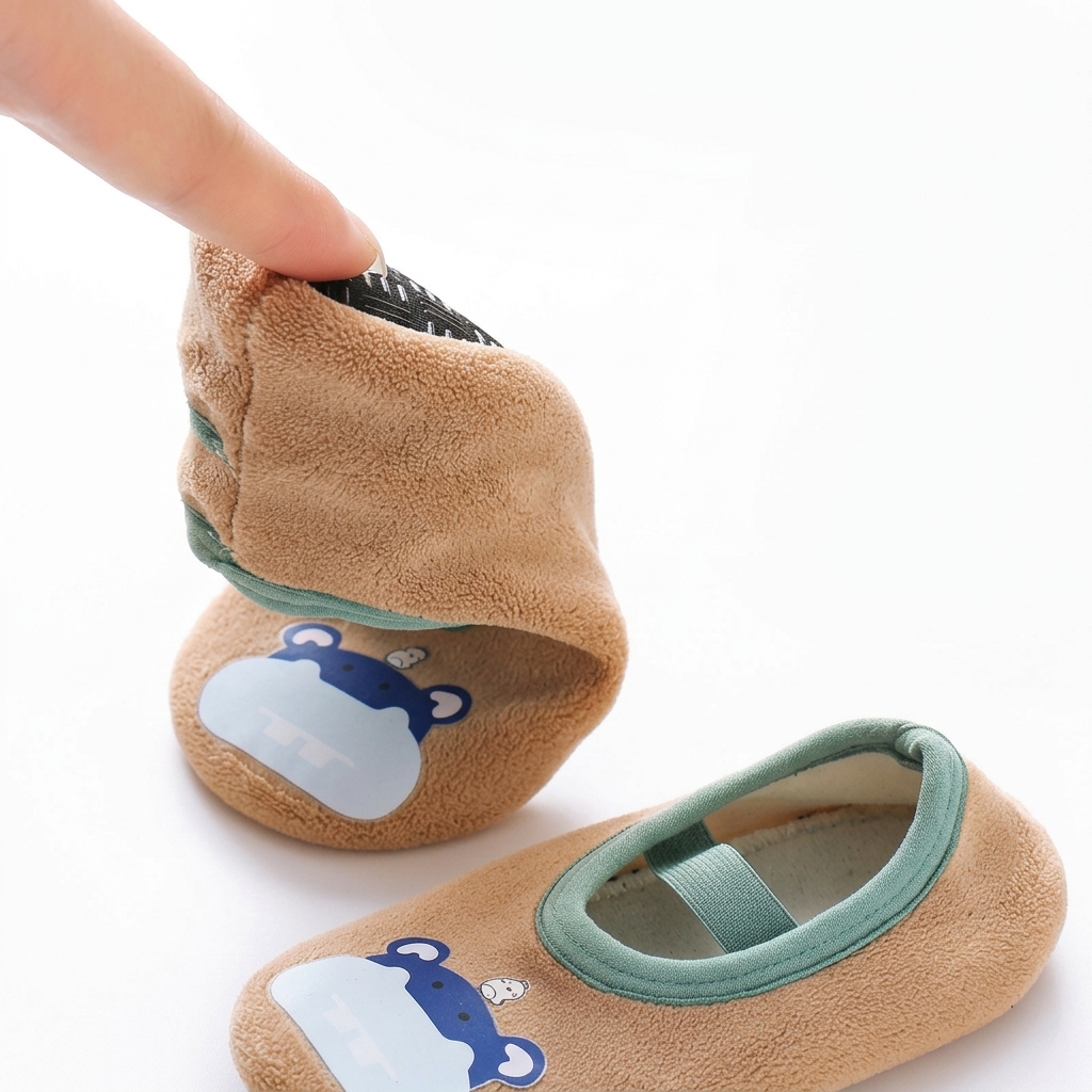 Baby Velvet Non-Slip Warm Floor Socks Shoes thumbnail 2