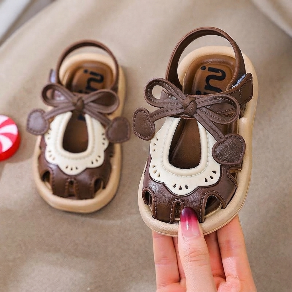 Kids Cute Bowknot Non-Slip Soft-Sole Summer Sandals