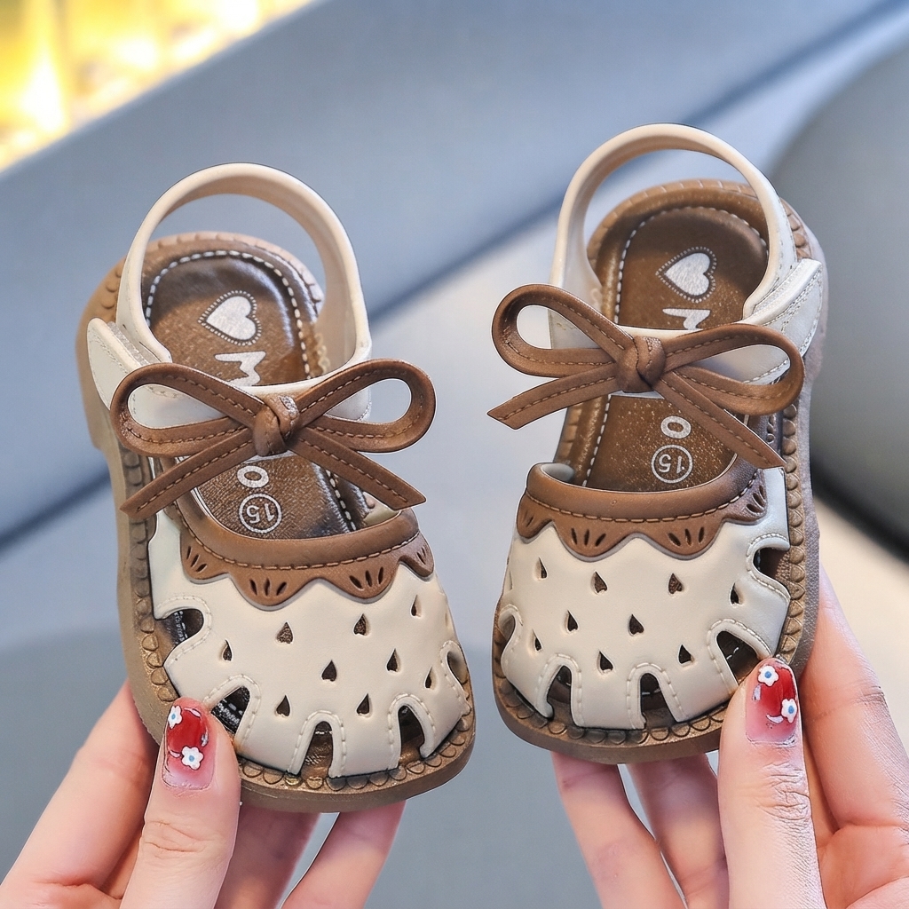 Baby Girl Non-Slip Soft-Sole Bowknot Summer Sandals (1-3 Years) thumbnail 2