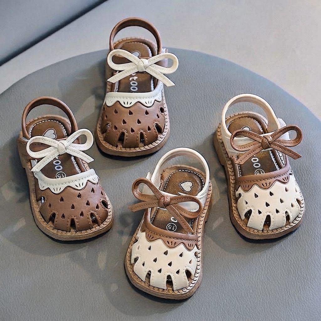 Baby Girl Non-Slip Soft-Sole Bowknot Summer Sandals (1-3 Years) thumbnail 3