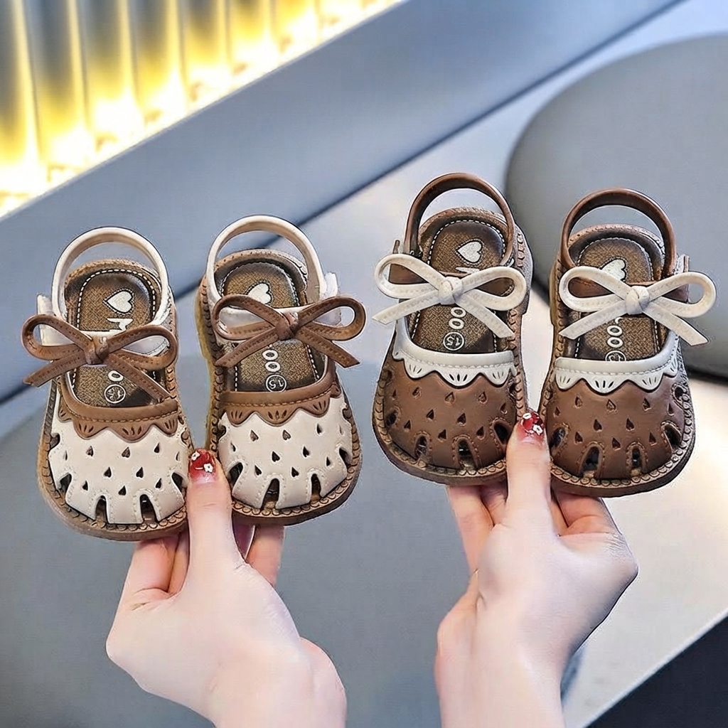 Baby Girl Non-Slip Soft-Sole Bowknot Summer Sandals (1-3 Years) thumbnail 4