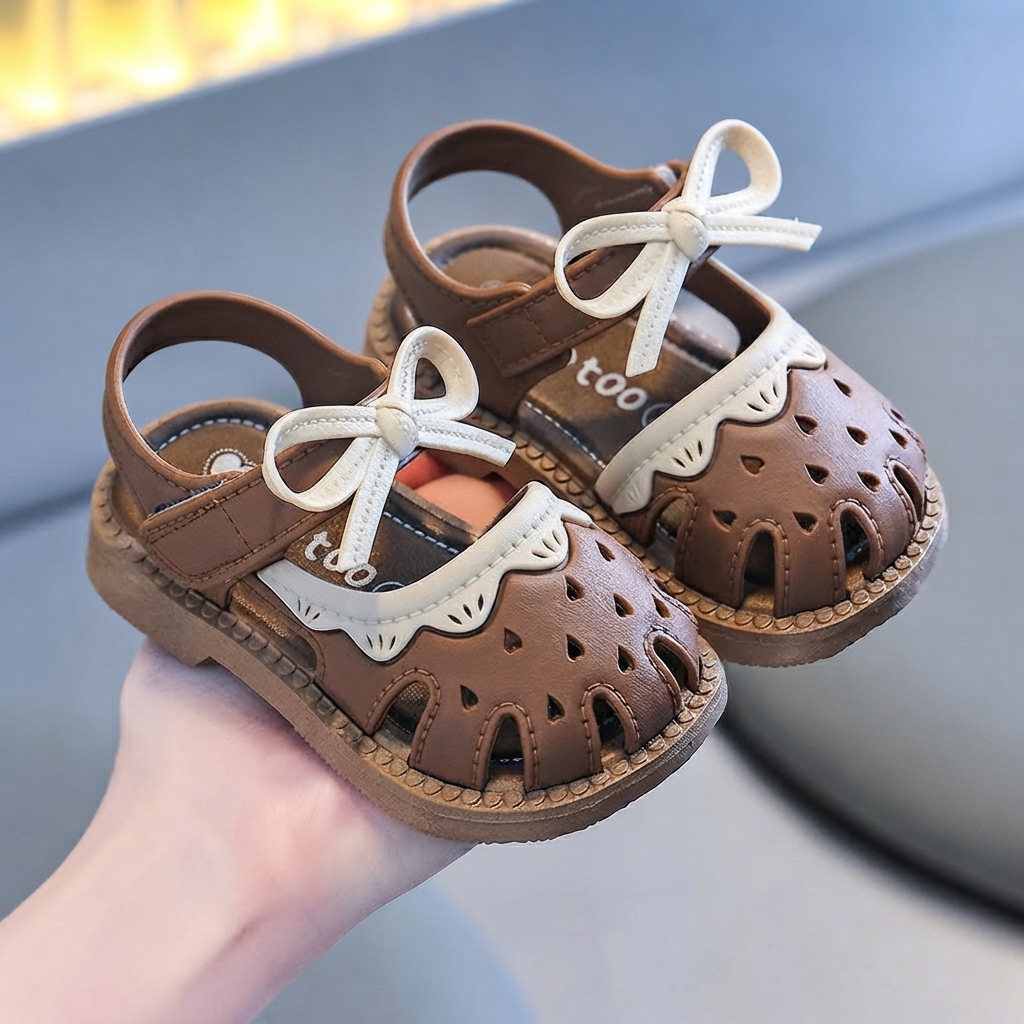 Baby Girl Non-Slip Soft-Sole Bowknot Summer Sandals (1-3 Years) thumbnail 9