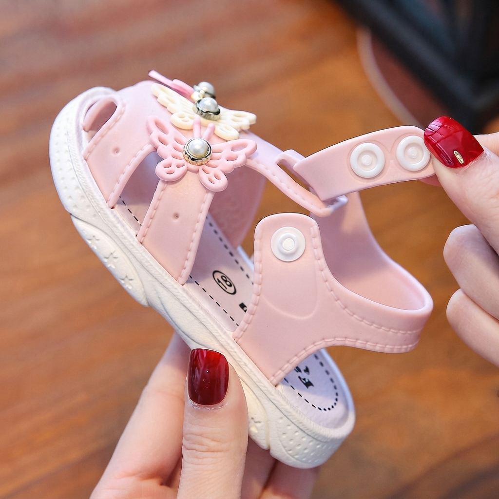 Baby Girl Butterfly Closed-Toe Walking Sandals (0-3 Years) thumbnail 5