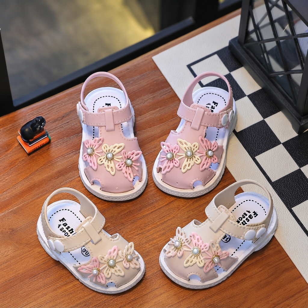 Baby Girl Butterfly Closed-Toe Walking Sandals (0-3 Years) thumbnail 7