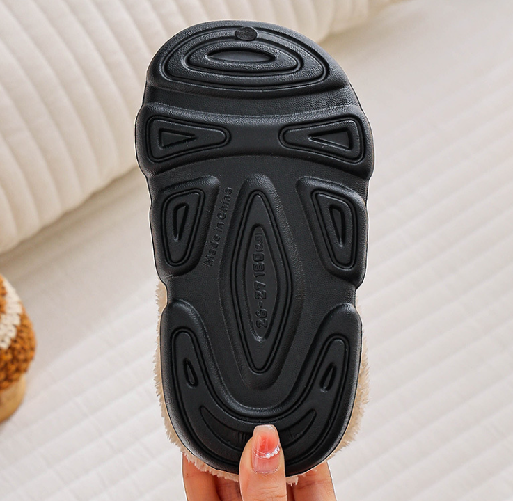 Kids Removable Fur-Lined Warm Cartoon Cotton Slippers thumbnail 4