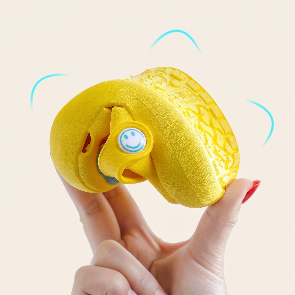 Kids Cartoon Chick Non-Slip Soft-Bottom EVA Hole Shoes thumbnail 2