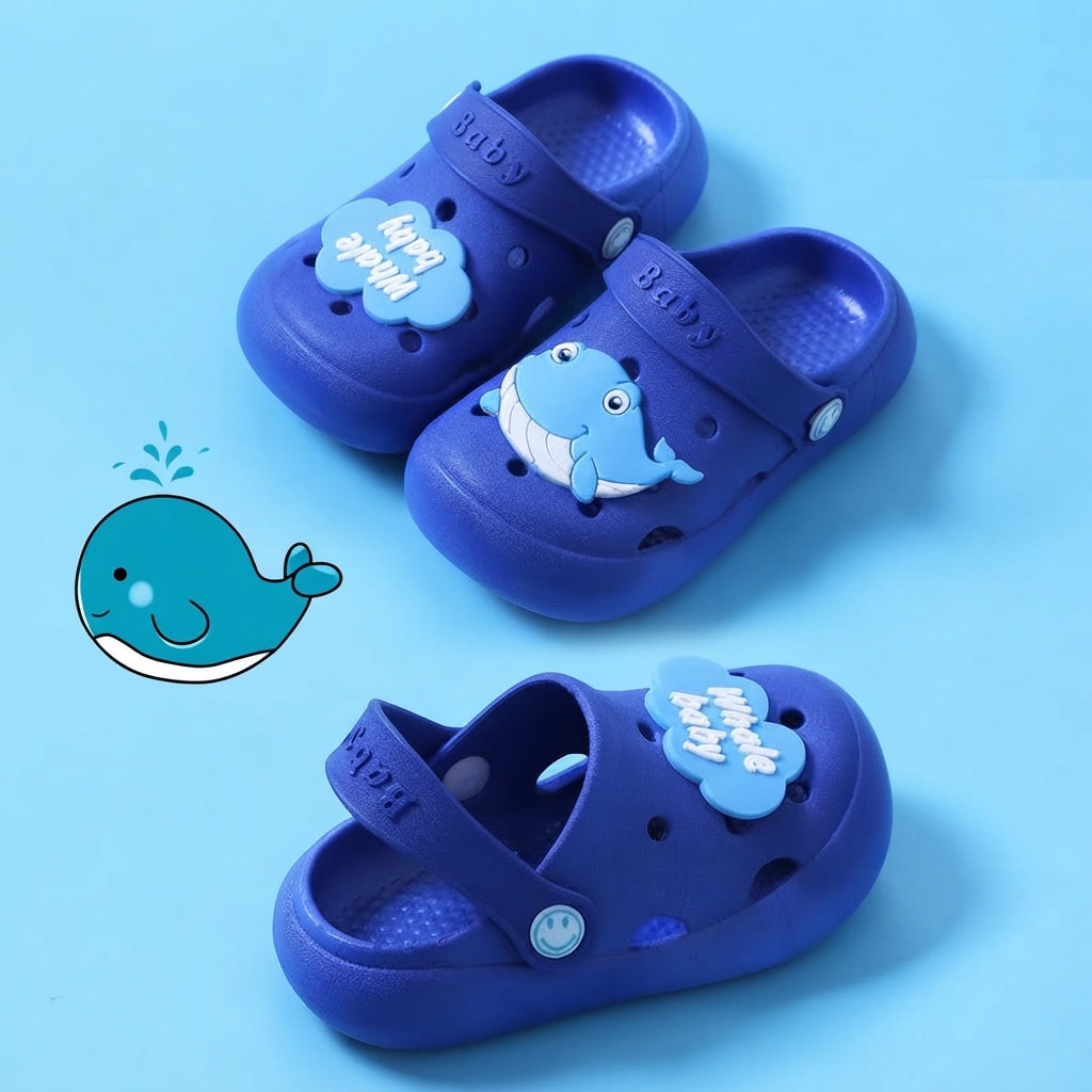 Kids Cartoon Chick Non-Slip Soft-Bottom EVA Hole Shoes thumbnail 7
