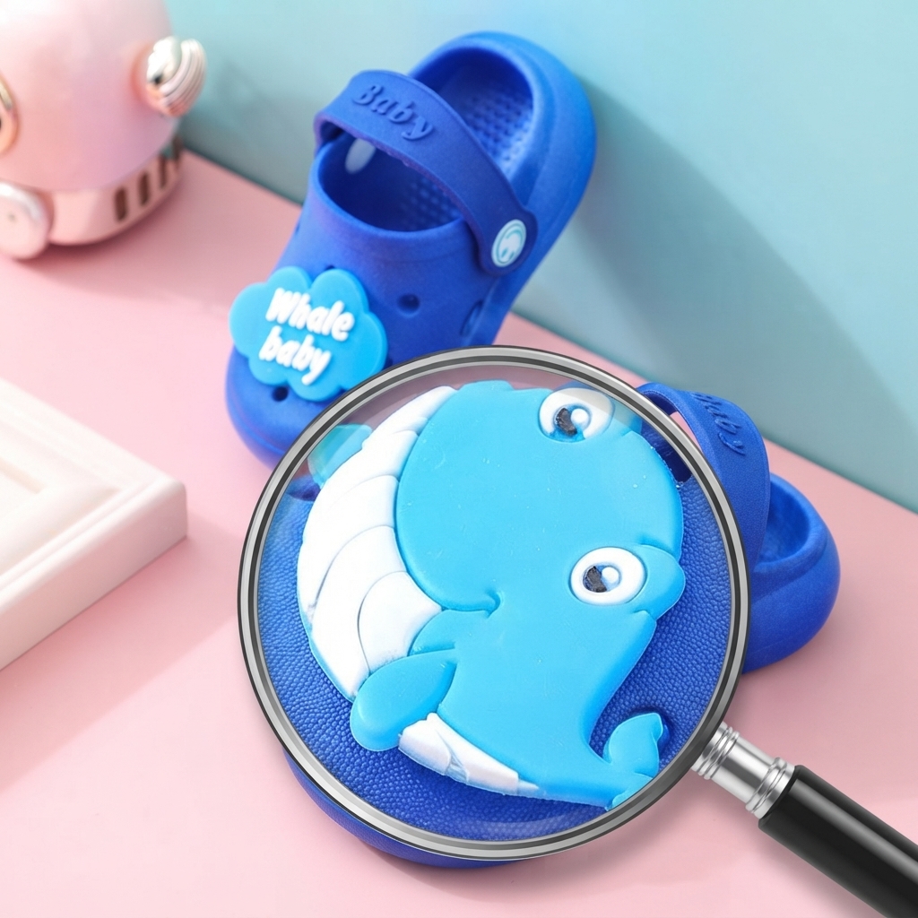Kids Cartoon Chick Non-Slip Soft-Bottom EVA Hole Shoes thumbnail 8