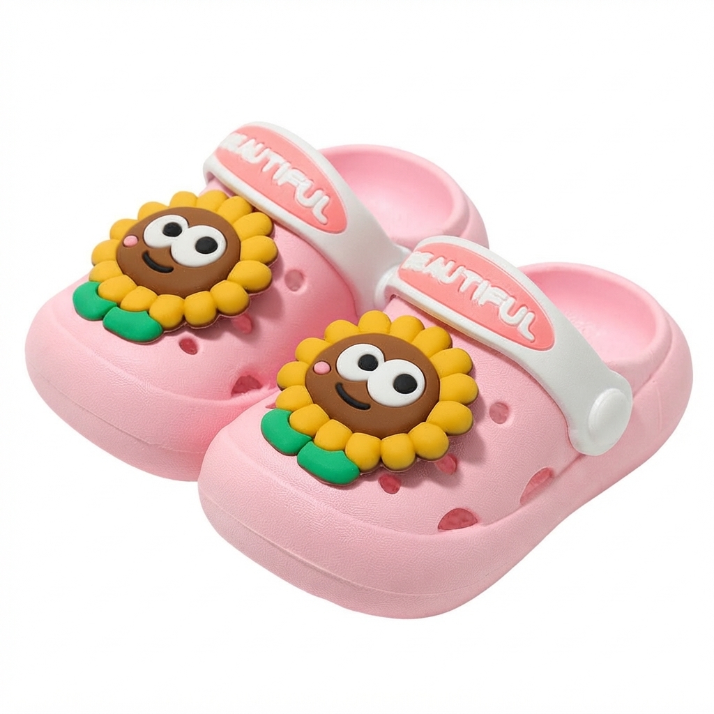 Kids Cartoon Chick Non-Slip Soft-Bottom EVA Hole Shoes thumbnail 11
