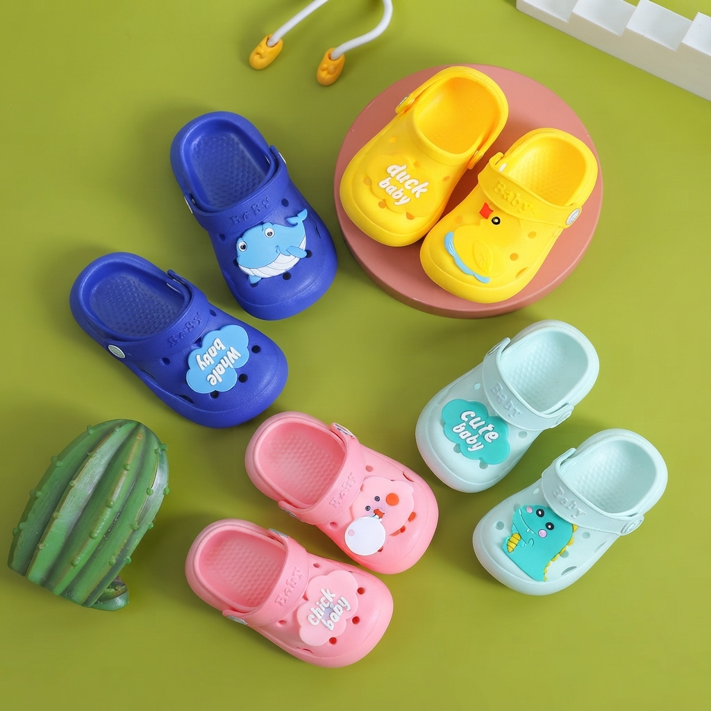 Kids Cute Dinosaur Non-Slip Soft-Sole Summer Clogs thumbnail 3