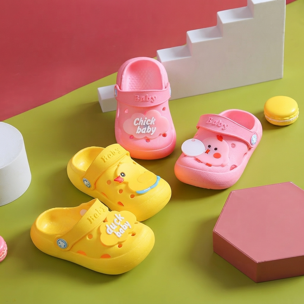 Kids Cute Dinosaur Non-Slip Soft-Sole Summer Clogs thumbnail 5