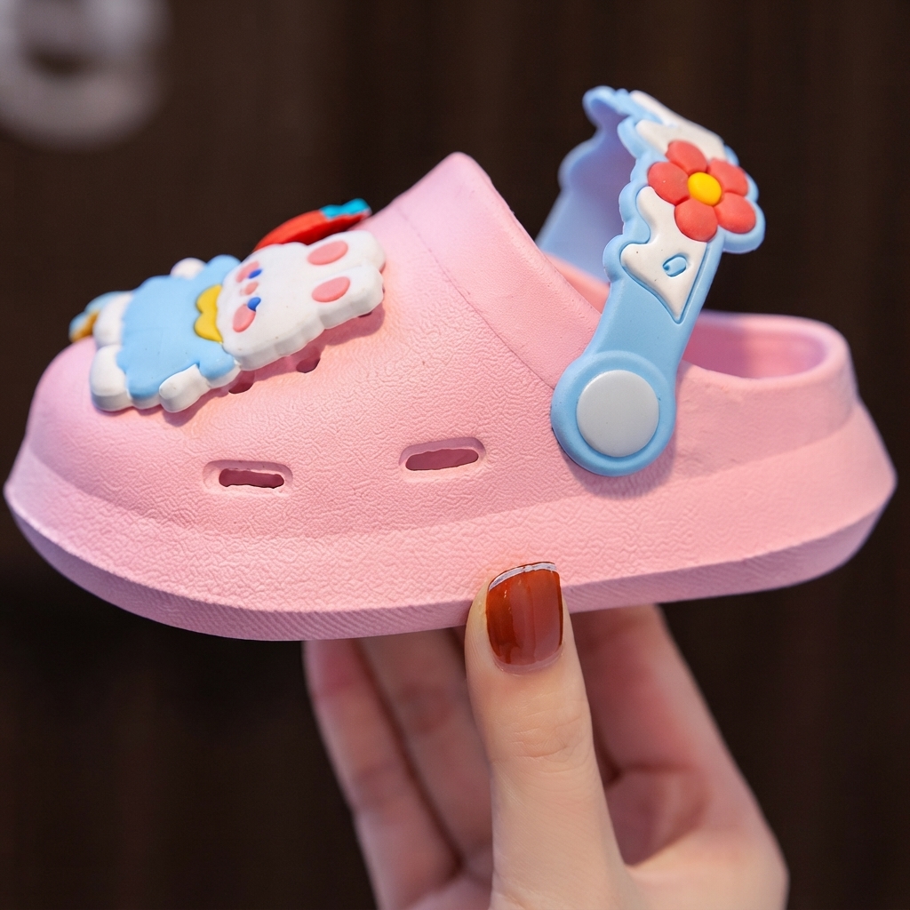 Kids Cartoon Bunny & Strawberry Non-Slip Summer Clogs thumbnail 5