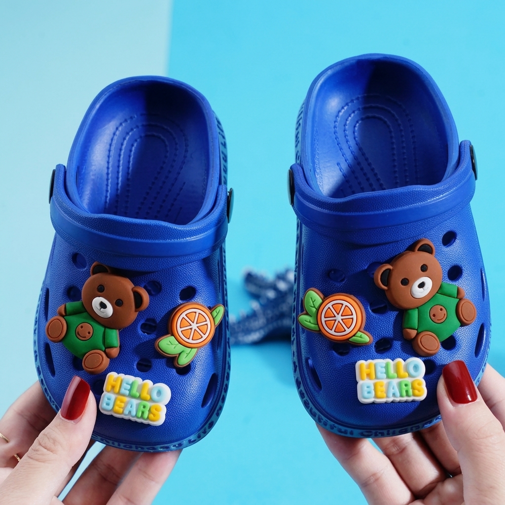 Kids "Hello Bears" Non-Slip EVA Clogs & Bathing Sandals thumbnail 2