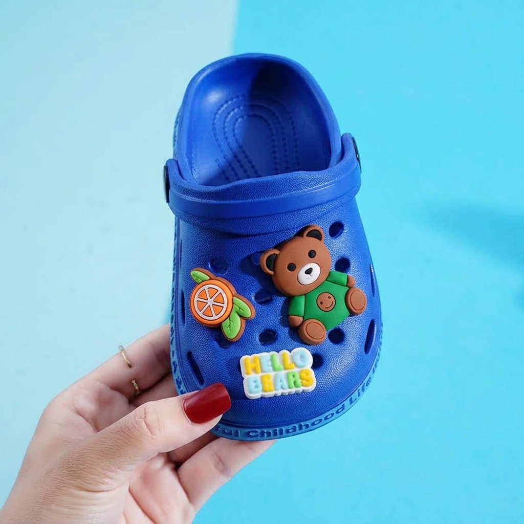 Kids "Hello Bears" Non-Slip EVA Clogs & Bathing Sandals thumbnail 3