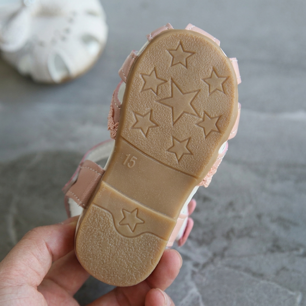Baby Girl Soft-Bottom Closed-Toe Bowknot Toddler Sandals (0-2 Years) thumbnail 9