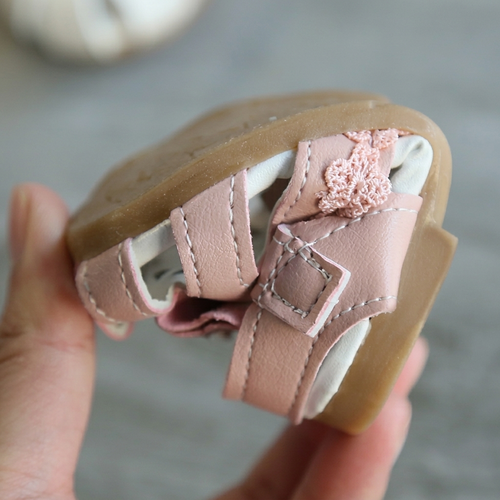 Baby Girl Soft-Bottom Closed-Toe Bowknot Toddler Sandals (0-2 Years) thumbnail 10