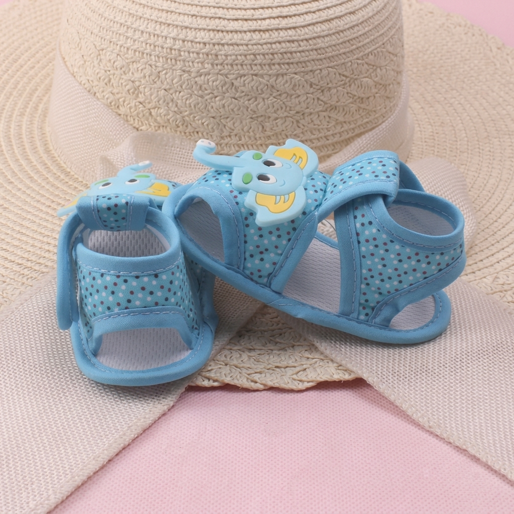 Cute Cartoon Elephant Soft Sole Baby Toddler Sandals (0-1 Year) thumbnail 2